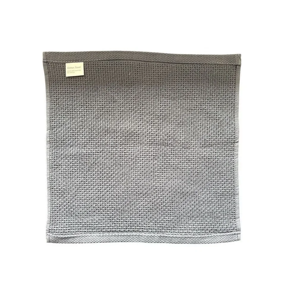 Ultra Absorbent 100% Cotton Dish Cloths - 6 Pack Waffle‎ Weave in Dark Grey